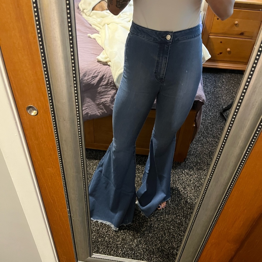 Just Float On Flare Jeans Free People